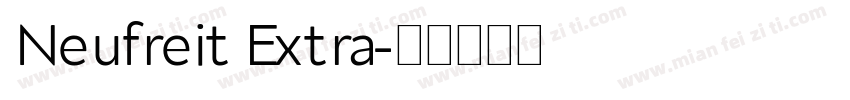 Neufreit Extra字体转换